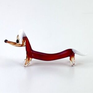 Vintage Murano Glass Dachshund Dog